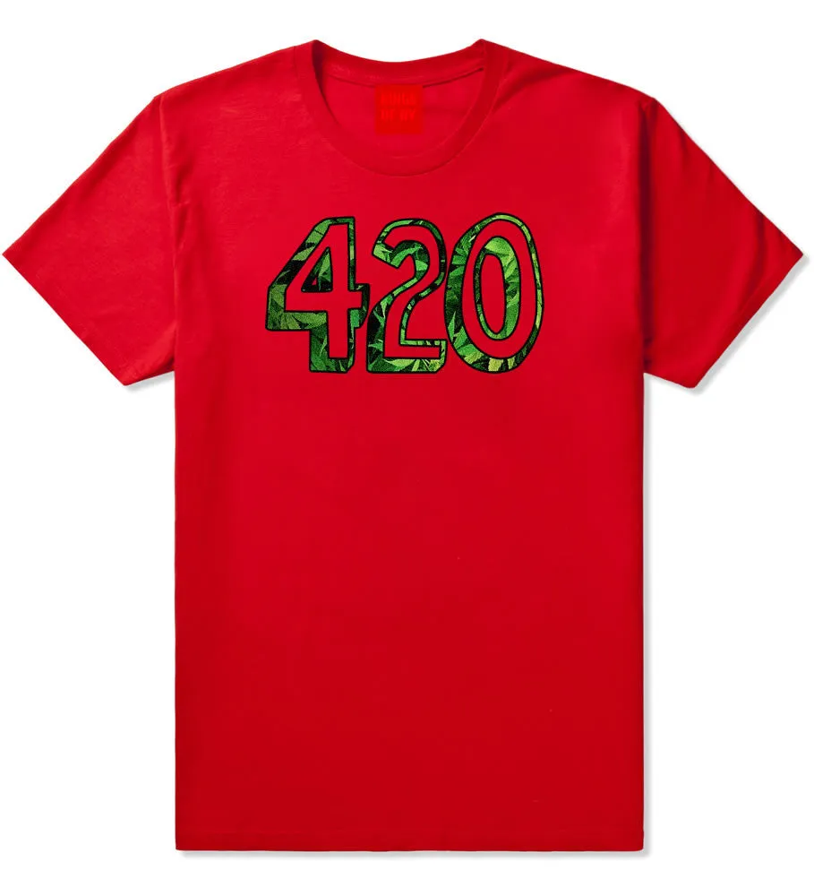 420 Weed Marijuana Print Boys Kids T-Shirt
