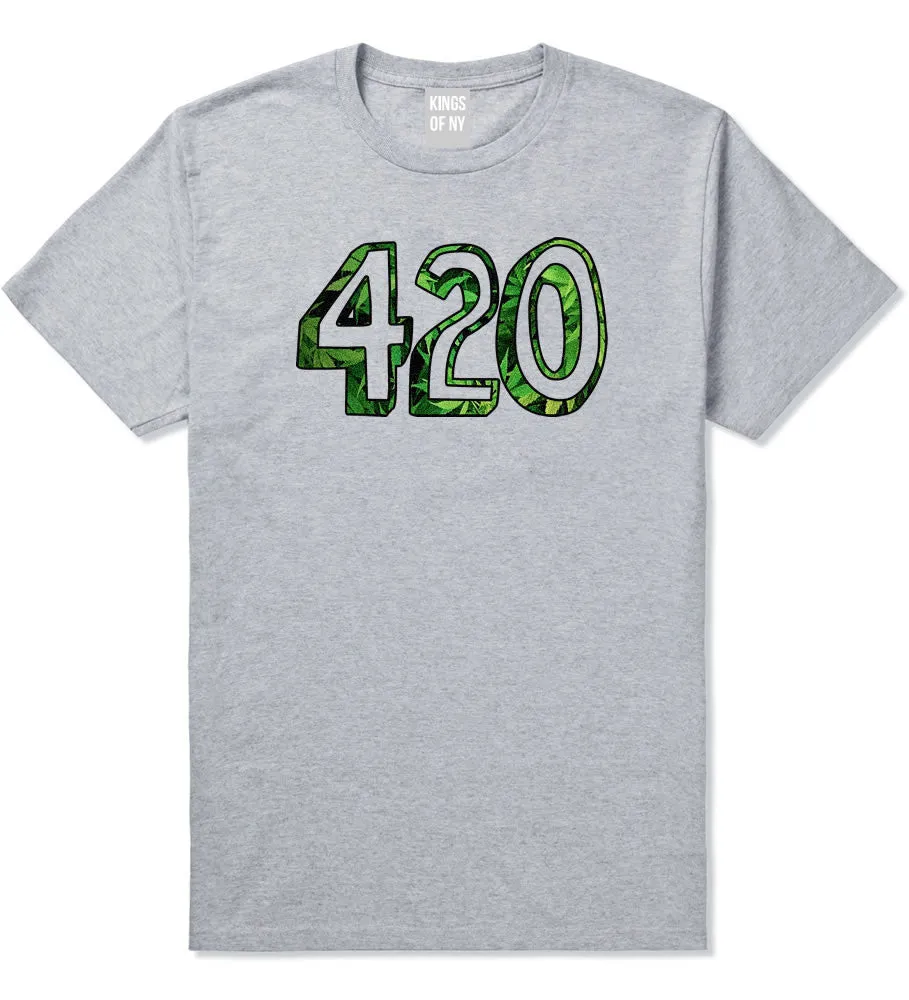 420 Weed Marijuana Print Boys Kids T-Shirt