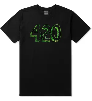 420 Weed Marijuana Print Boys Kids T-Shirt