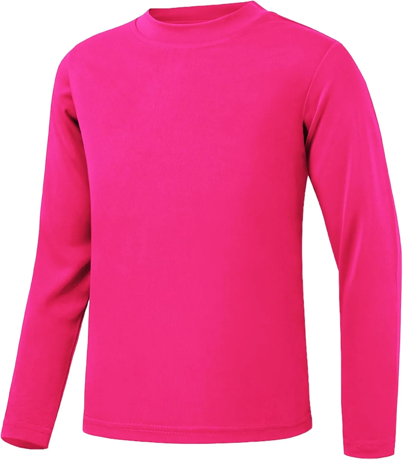 4T to Youth Neon Shirt Kids Rash Guard UPF 50  Dry Fit Athletic Long Sleeve T Shirts for Boys Girls Sports Undershirt