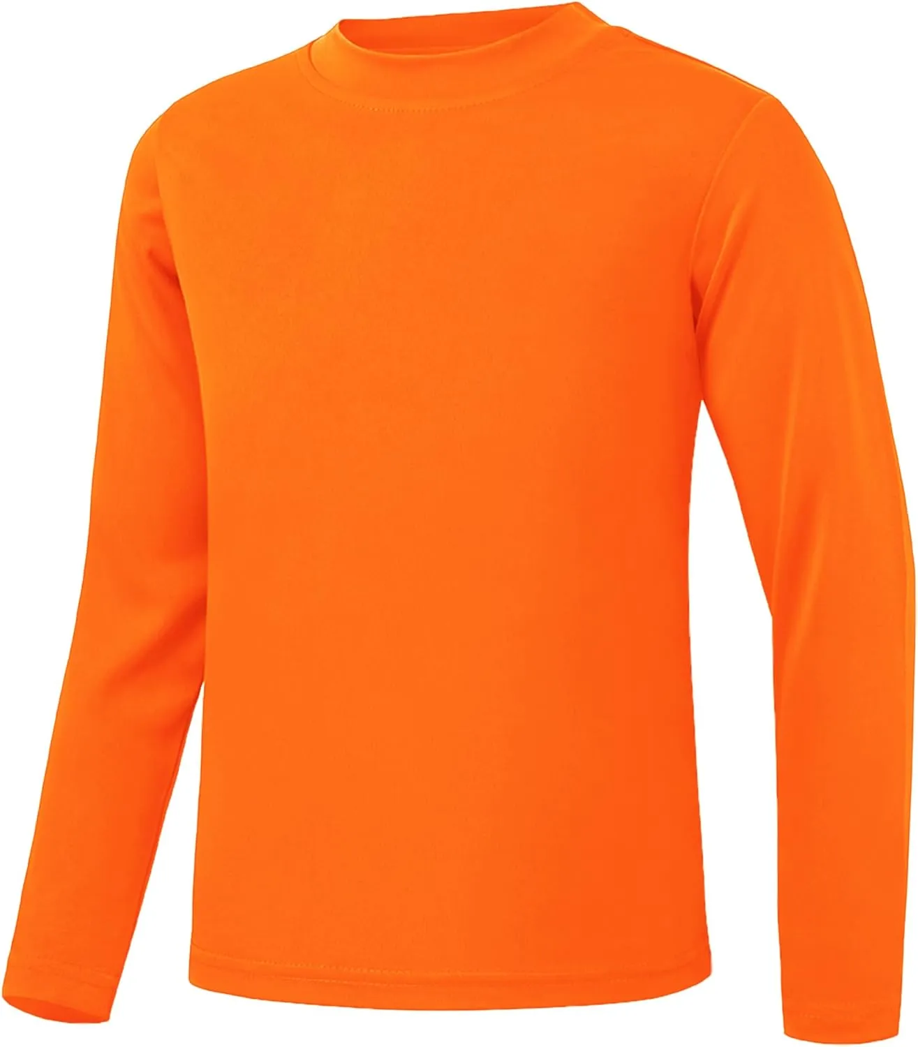 4T to Youth Neon Shirt Kids Rash Guard UPF 50  Dry Fit Athletic Long Sleeve T Shirts for Boys Girls Sports Undershirt