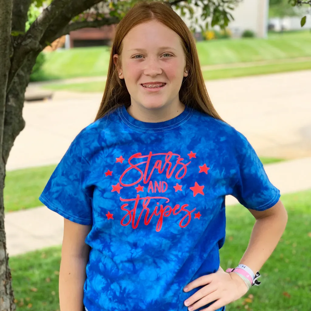 4th of July Tie-Dye Vinyl Design Shirts