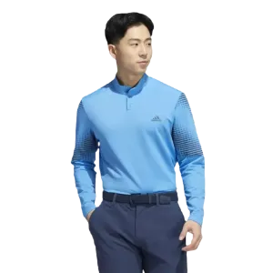 Adidas Statement COLD.RDY Long Sleeve Polo Shirt - Blue