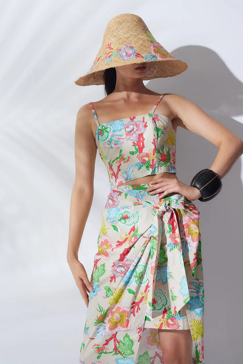 Amanpulo Cotton Poplin Bustier