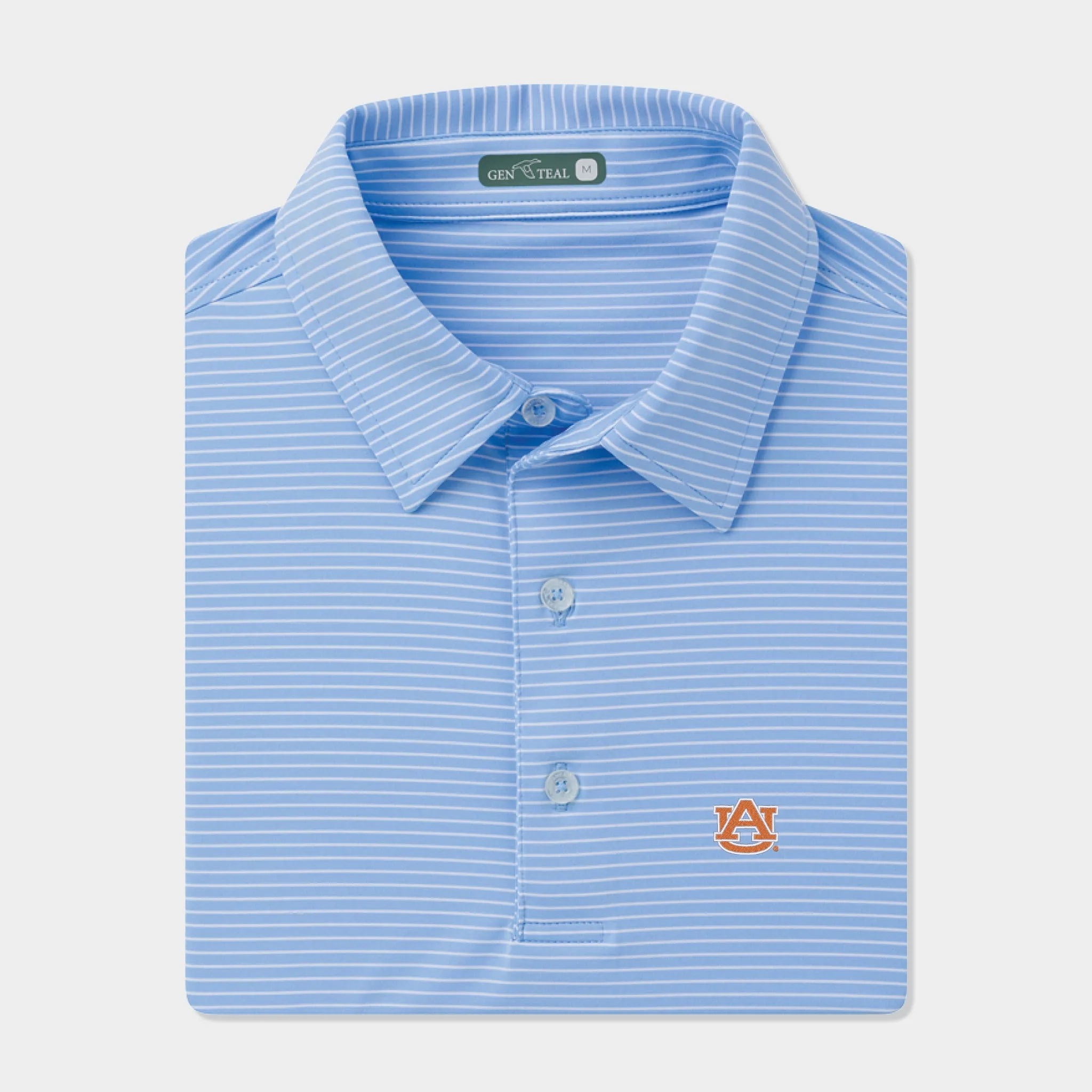 Auburn Driver Stripe Performance Polo