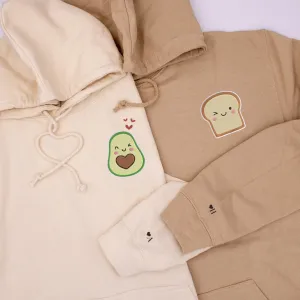 Avocado Toast Matching Couple Hoodies – Custom Cute Sweatshirts for Couples
