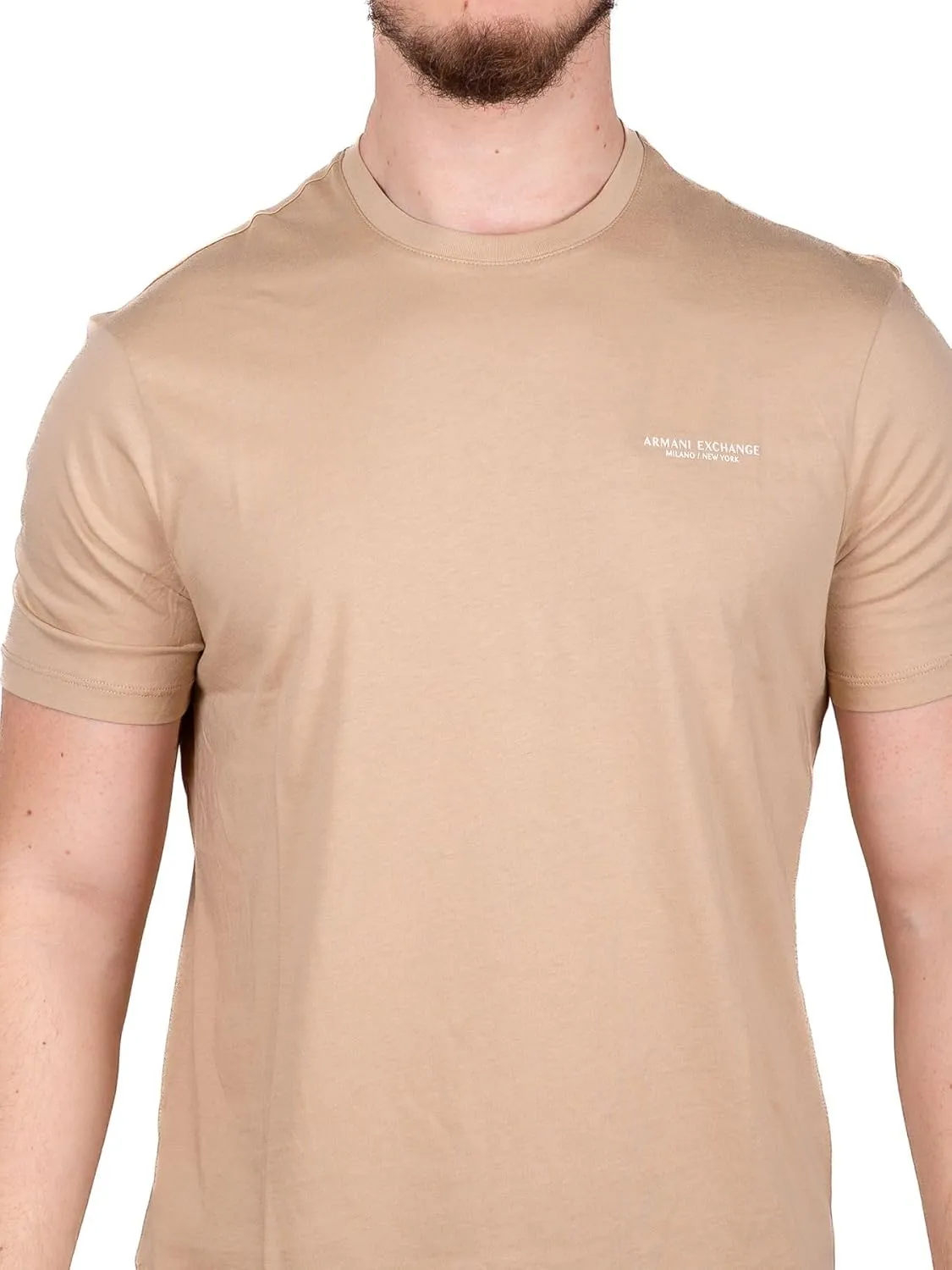 A|X ARMANI EXCHANGE Men's Short Sleeve Micro Milano/Ny Logo T-Shirt