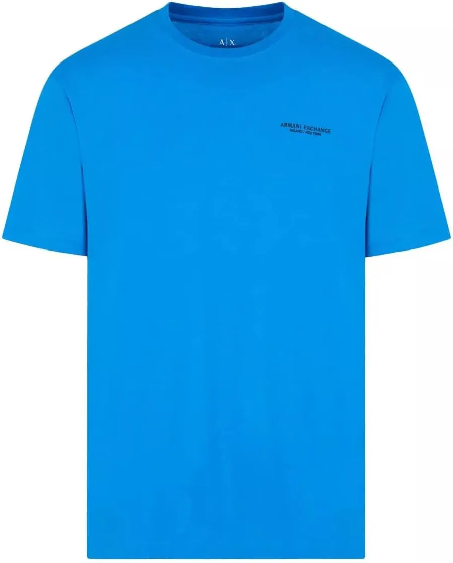 A|X ARMANI EXCHANGE Men's Short Sleeve Micro Milano/Ny Logo T-Shirt