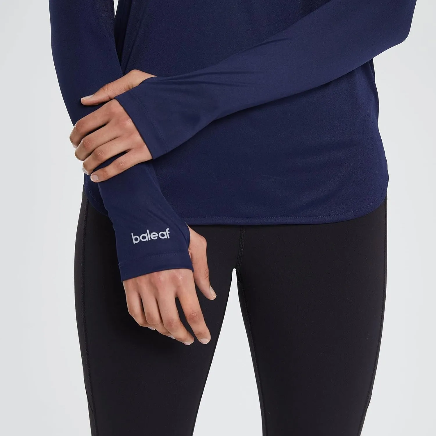 baleaf Women's Sun Protection Hoodie Shirt UPF 50  Long Sleeve UV SPF T-Shirts Rash Guard Hiking Running Quick Dry
