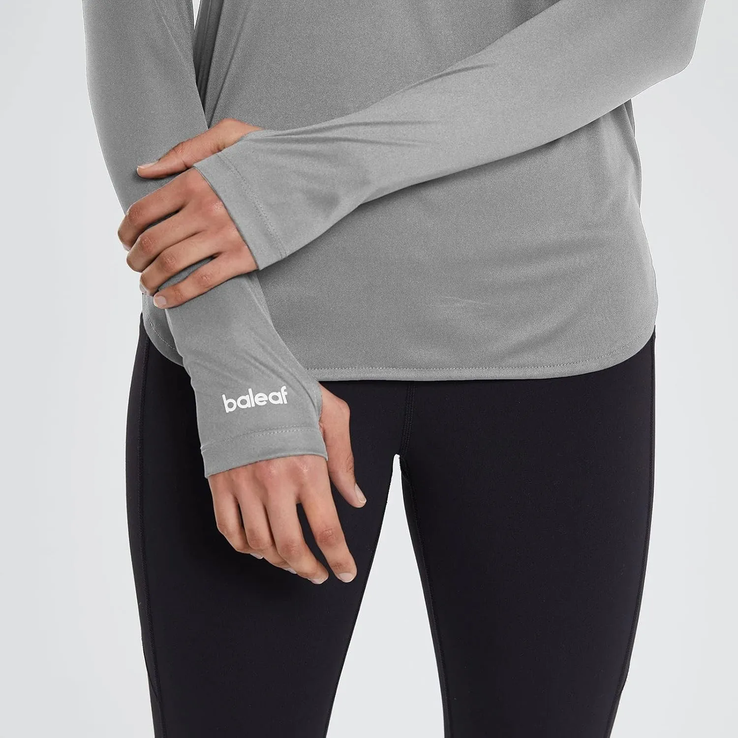 baleaf Women's Sun Protection Hoodie Shirt UPF 50  Long Sleeve UV SPF T-Shirts Rash Guard Hiking Running Quick Dry