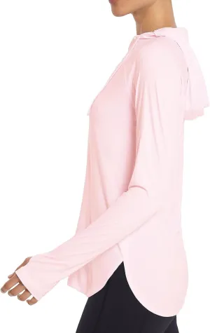 baleaf Women's Sun Protection Hoodie Shirt UPF 50  Long Sleeve UV SPF T-Shirts Rash Guard Hiking Running Quick Dry