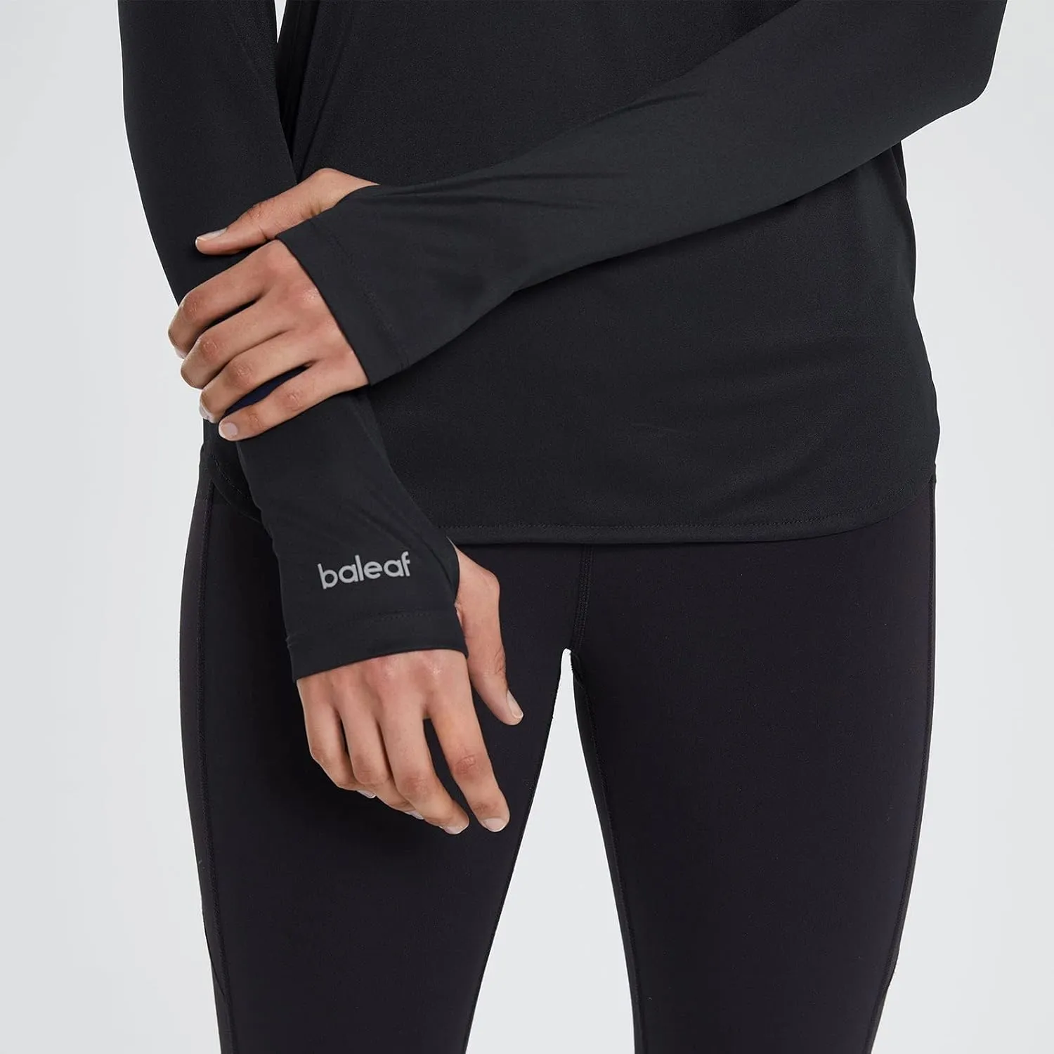 baleaf Women's Sun Protection Hoodie Shirt UPF 50  Long Sleeve UV SPF T-Shirts Rash Guard Hiking Running Quick Dry