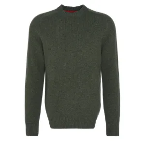 Barbour Grangetown Merino Crew Neck Sweater Mid Olive