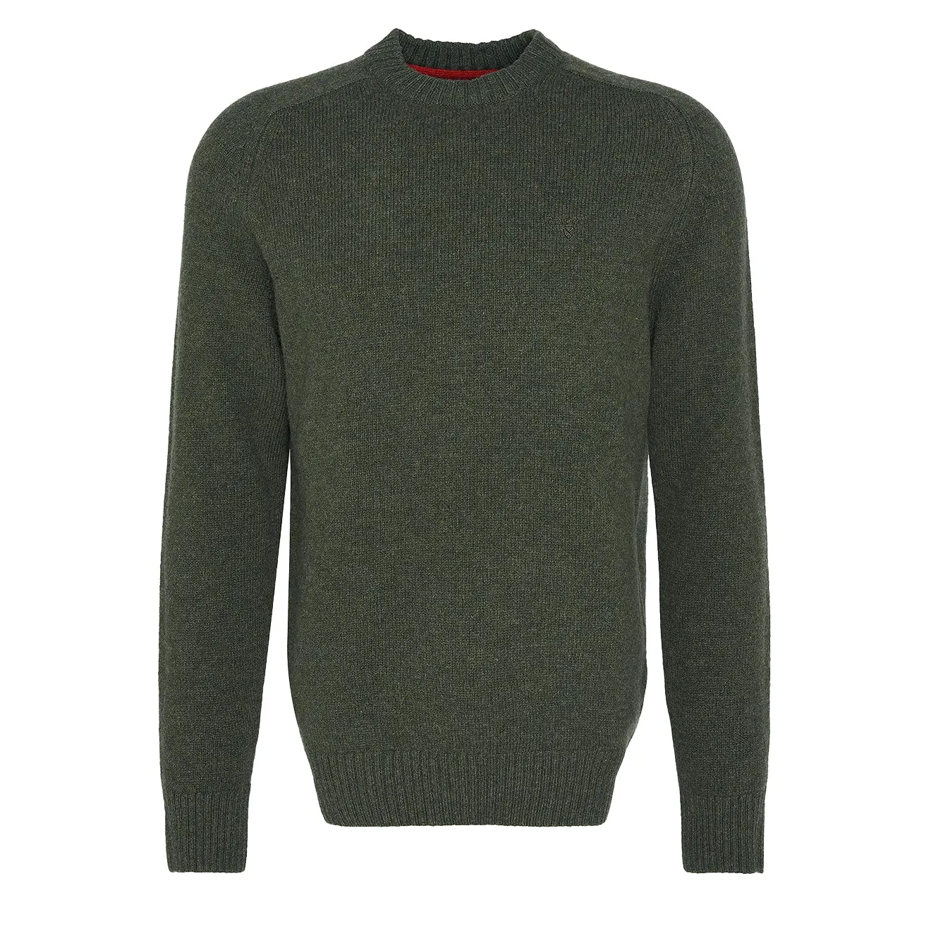 Barbour Grangetown Merino Crew Neck Sweater Mid Olive