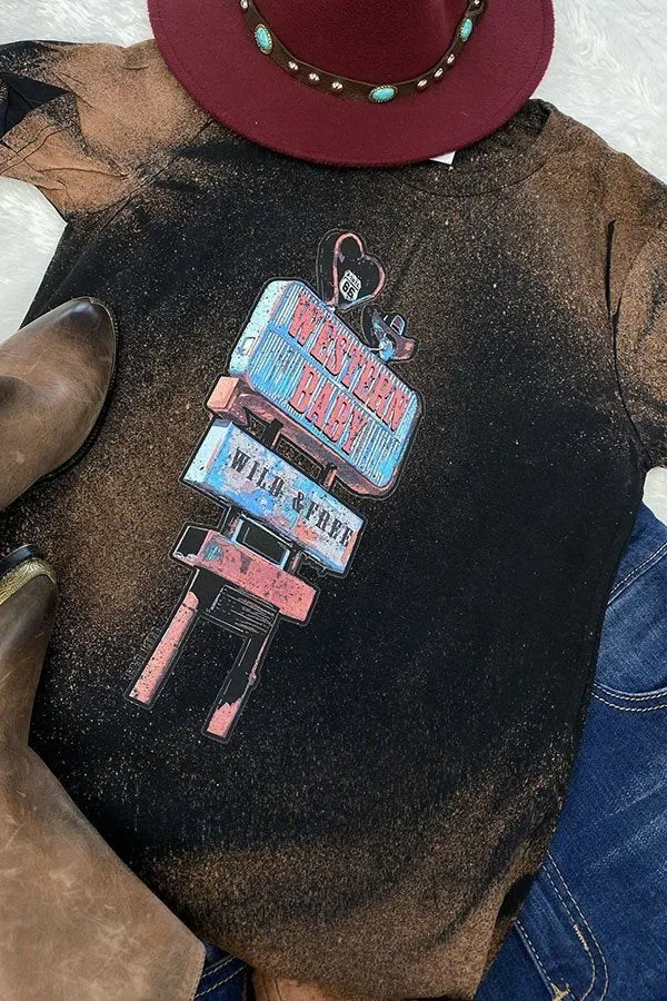 BC BLEACH WESTERN-BLACK BLEACHED