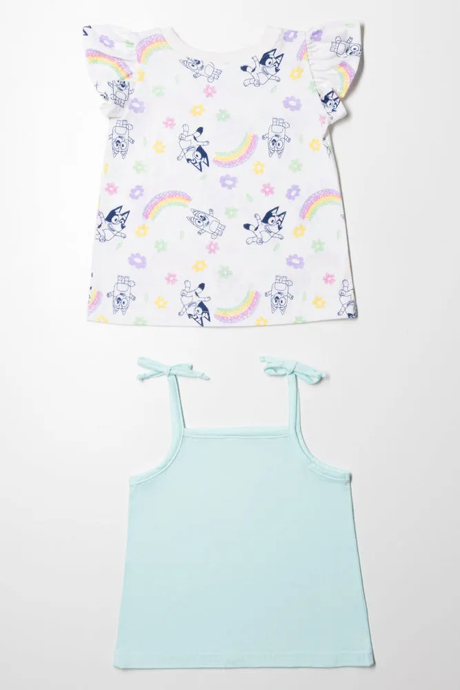 Bluey 2 Pack T-Shirts Green