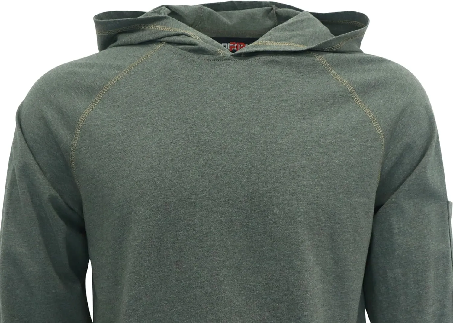 BOCOMAL FR Hooded T Shirts Heather Series 6oz Flame Resistant NFPA2112 CAT2 Fire Retardant Hoodies Work Shirt