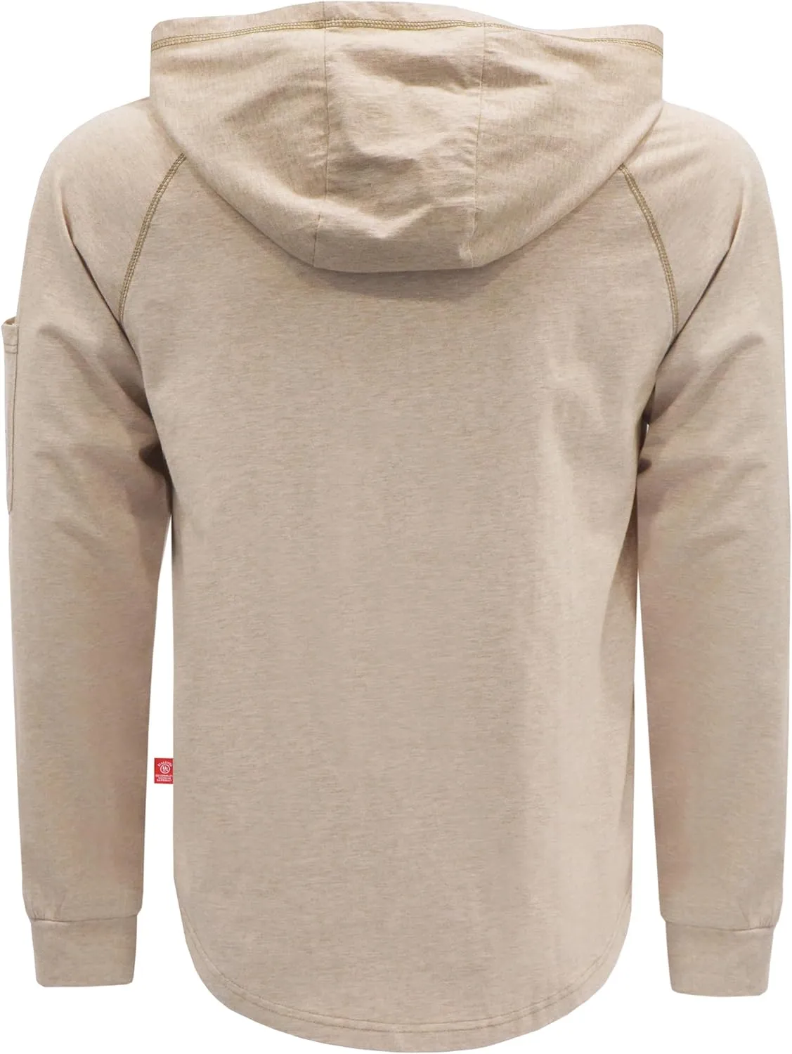 BOCOMAL FR Hooded T Shirts Heather Series 6oz Flame Resistant NFPA2112 CAT2 Fire Retardant Hoodies Work Shirt