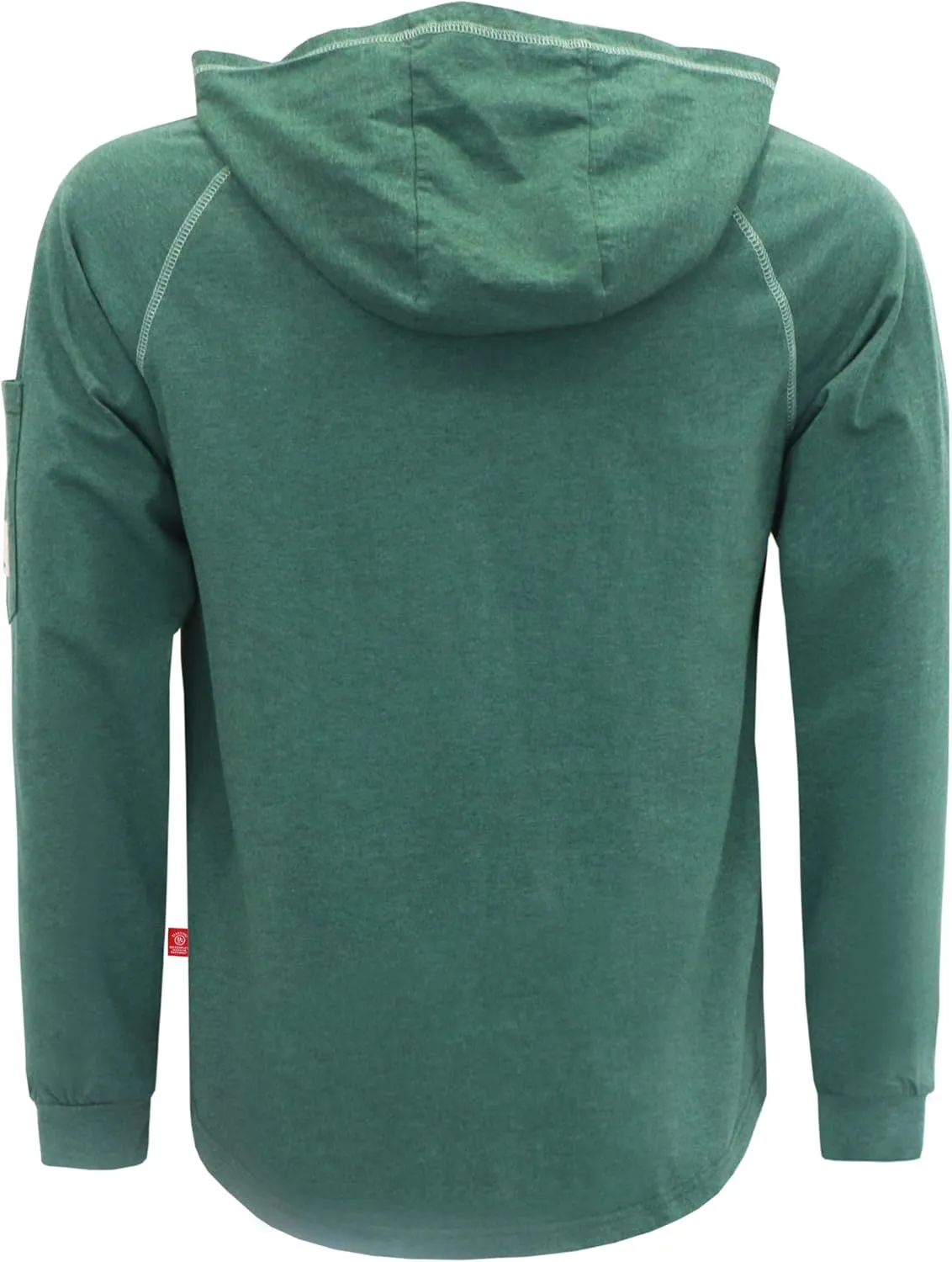 BOCOMAL FR Hooded T Shirts Heather Series 6oz Flame Resistant NFPA2112 CAT2 Fire Retardant Hoodies Work Shirt