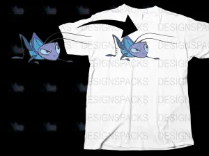 Bold Cartoon Cricket Character Graphic Png Digital Download