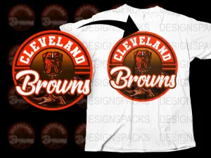 Bold Cleveland Browns Fan Graphic Png Digital Download