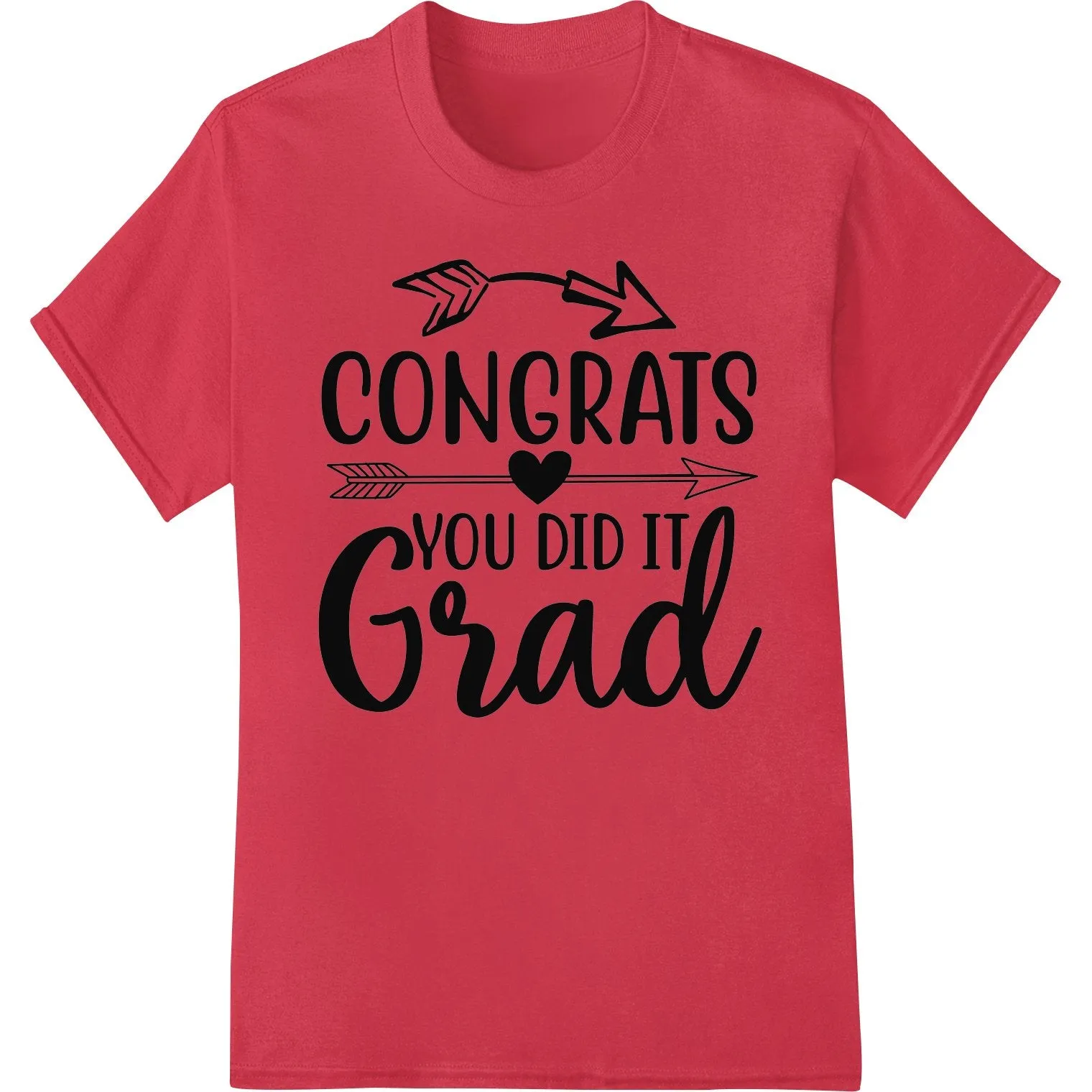 Bold 'Congrats Grad' Graduation Heat Transfer Design