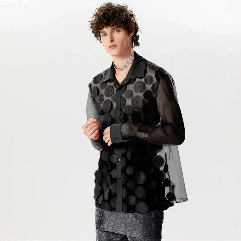 Bold Dot Mesh Shirt Collection