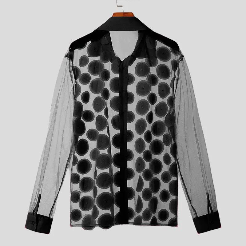Bold Dot Mesh Shirt Collection