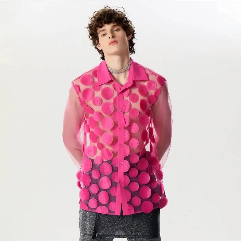 Bold Dot Mesh Shirt Collection