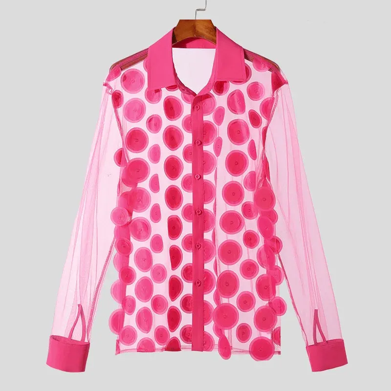 Bold Dot Mesh Shirt Collection