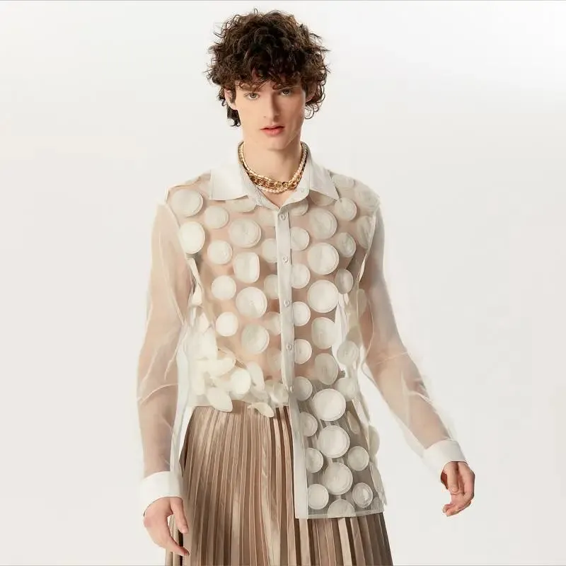Bold Dot Mesh Shirt Collection