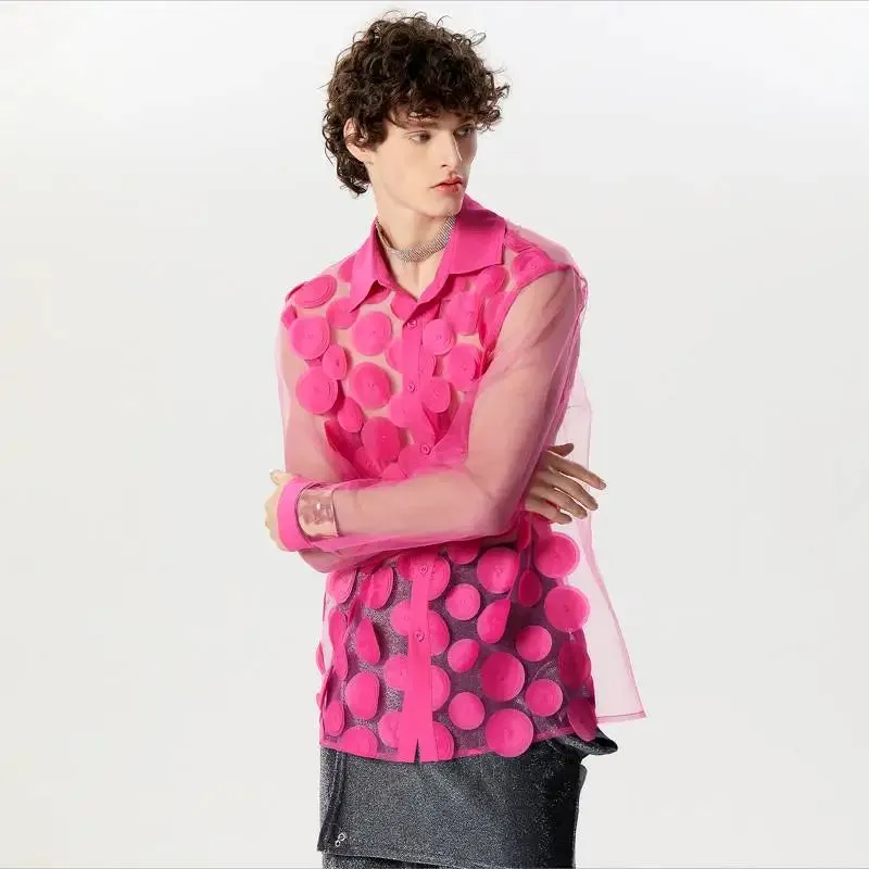 Bold Dot Mesh Shirt Collection