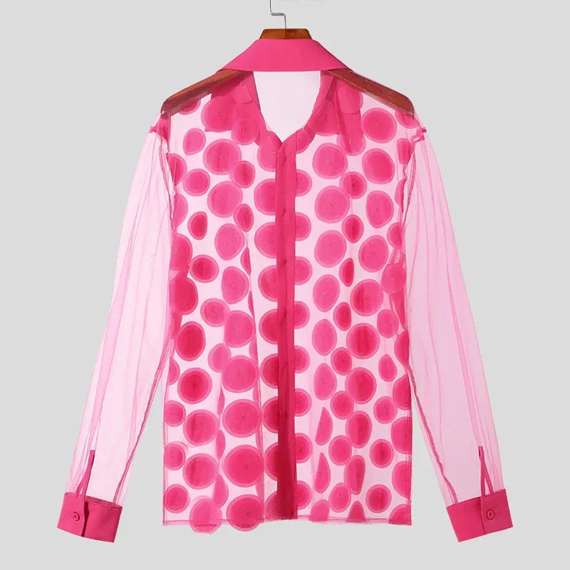 Bold Dot Mesh Shirt Collection
