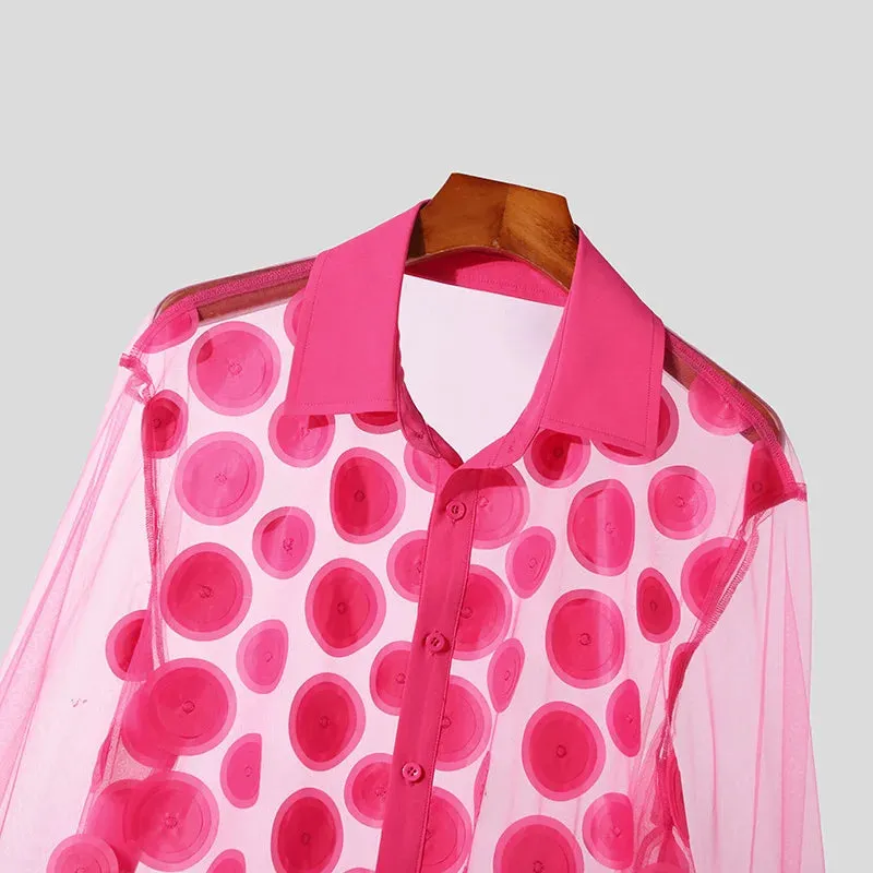 Bold Dot Mesh Shirt Collection