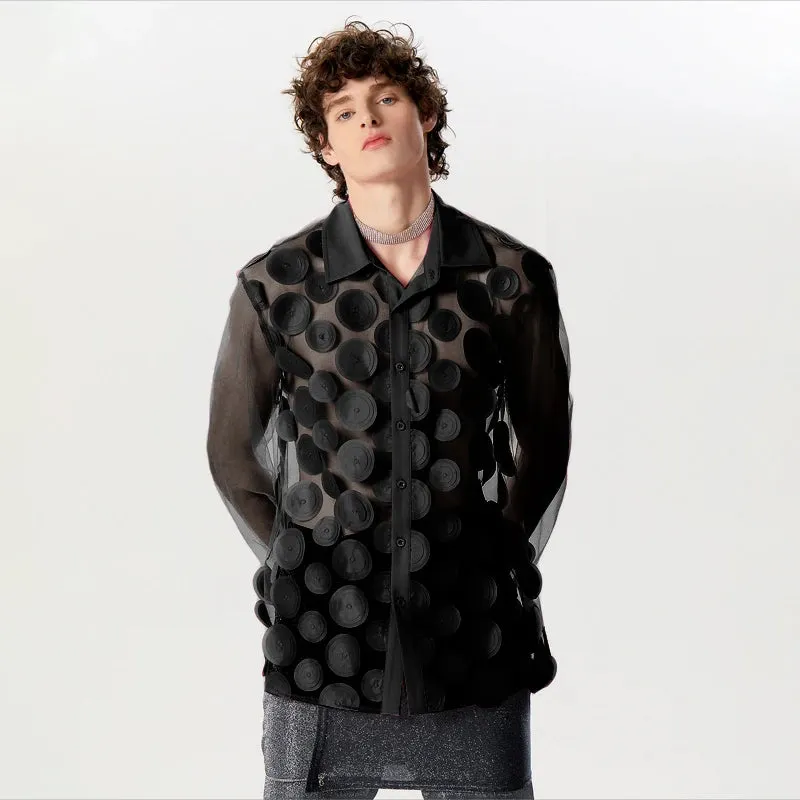 Bold Dot Mesh Shirt Collection
