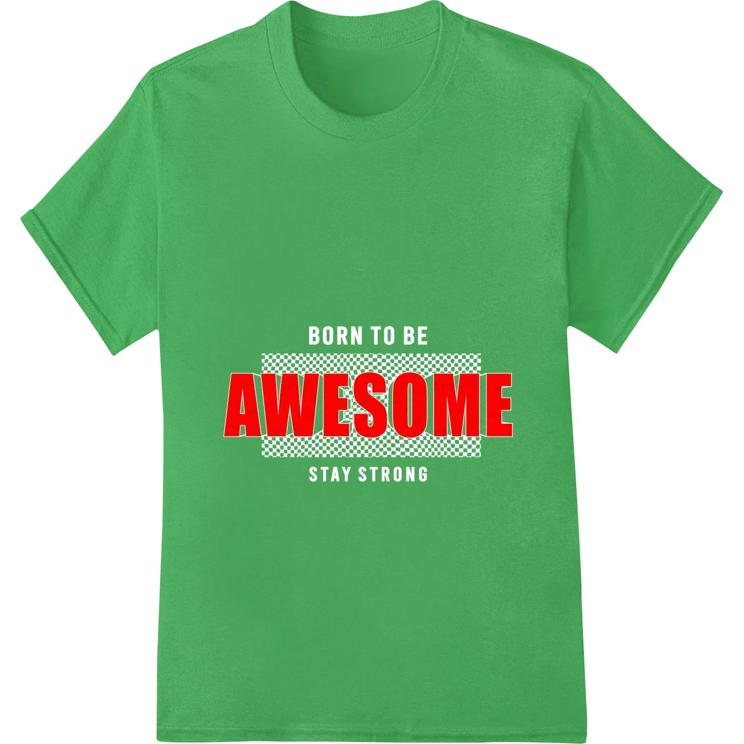 Bold Red "AWESOME" Text Heat Transfer | Super DTF Print