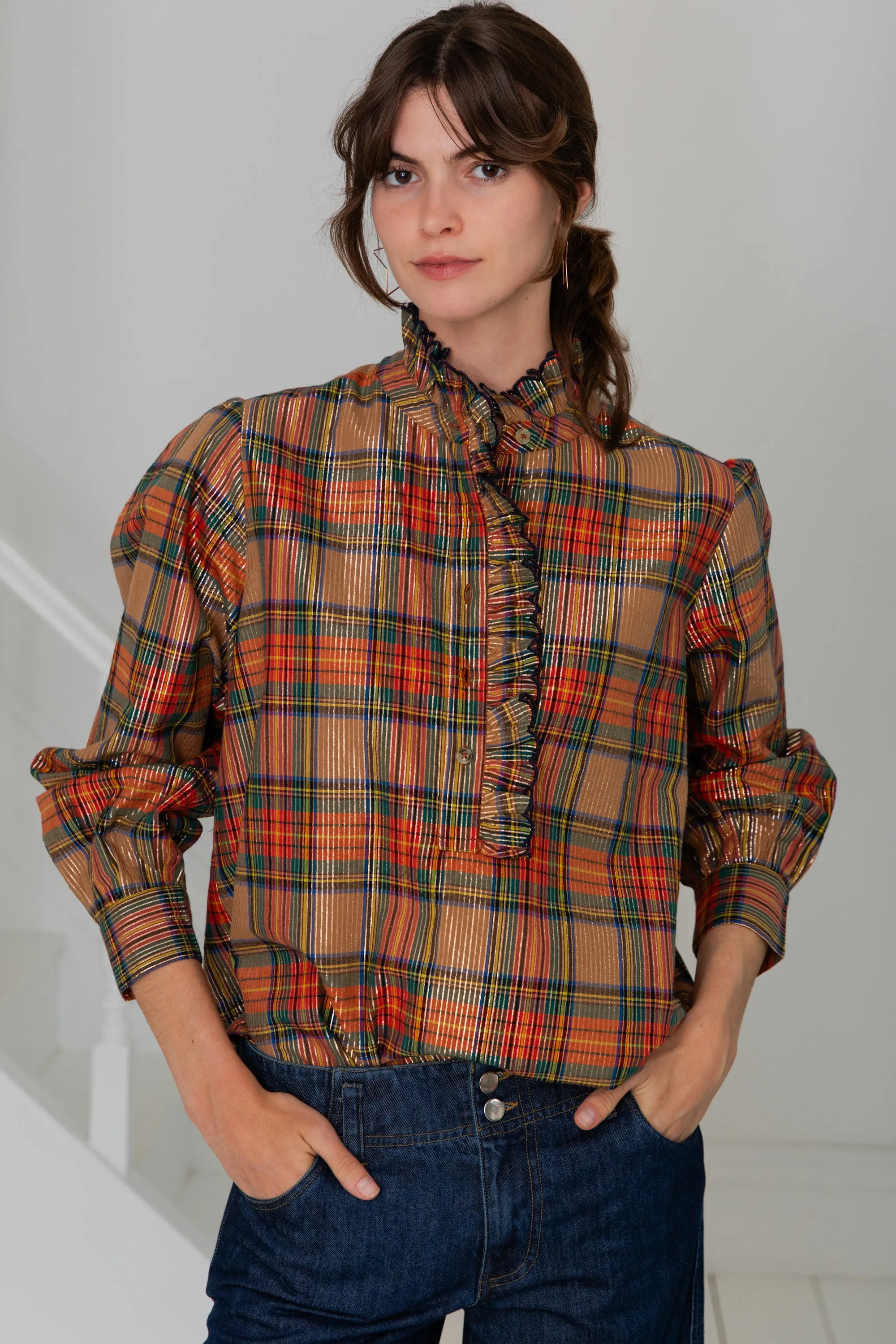 Bonté Aida Rust Multi Shirt