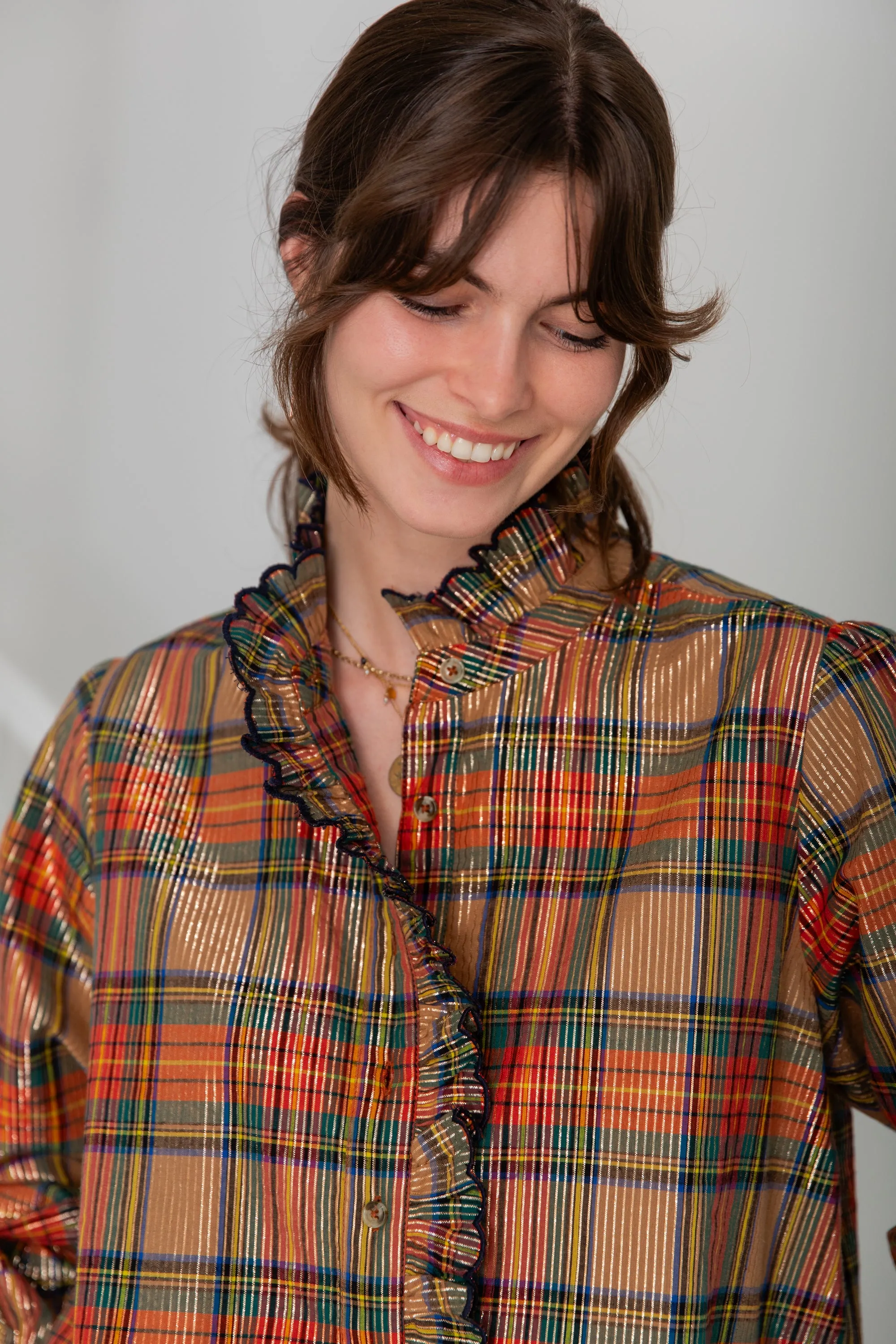 Bonté Aida Rust Multi Shirt