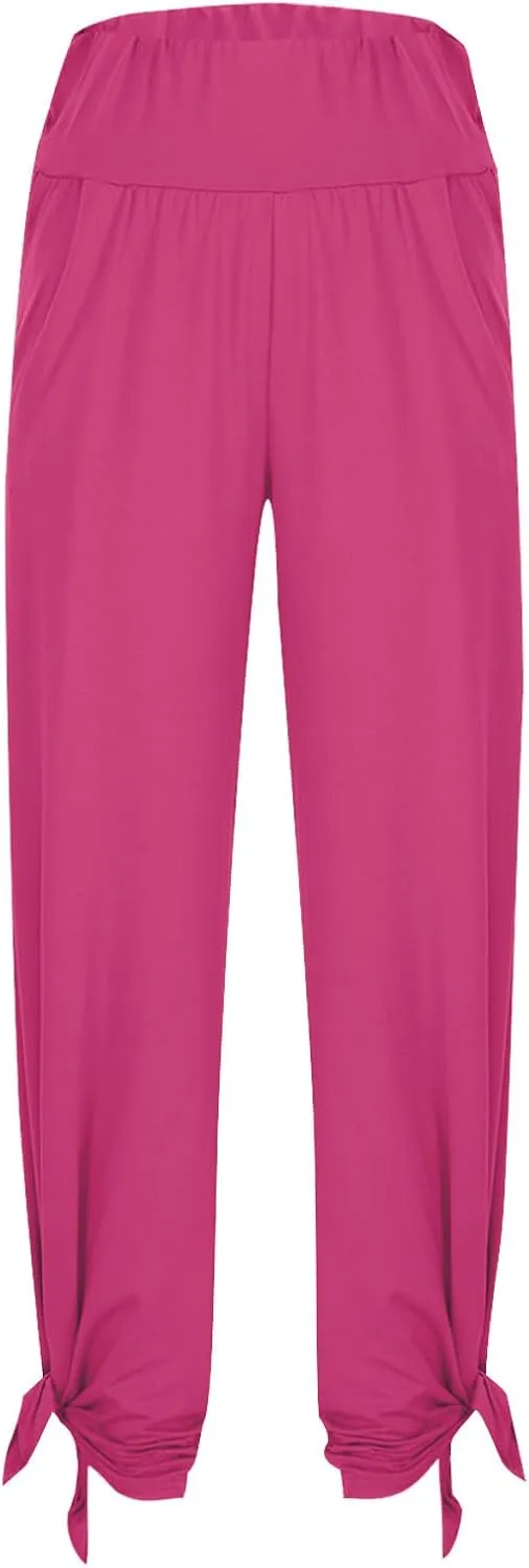 Boot Cut Yoga Pants Women Lightweight Casual Wide Leg Pants Loose Workout Running Trousers with Pockets Fall Outfits