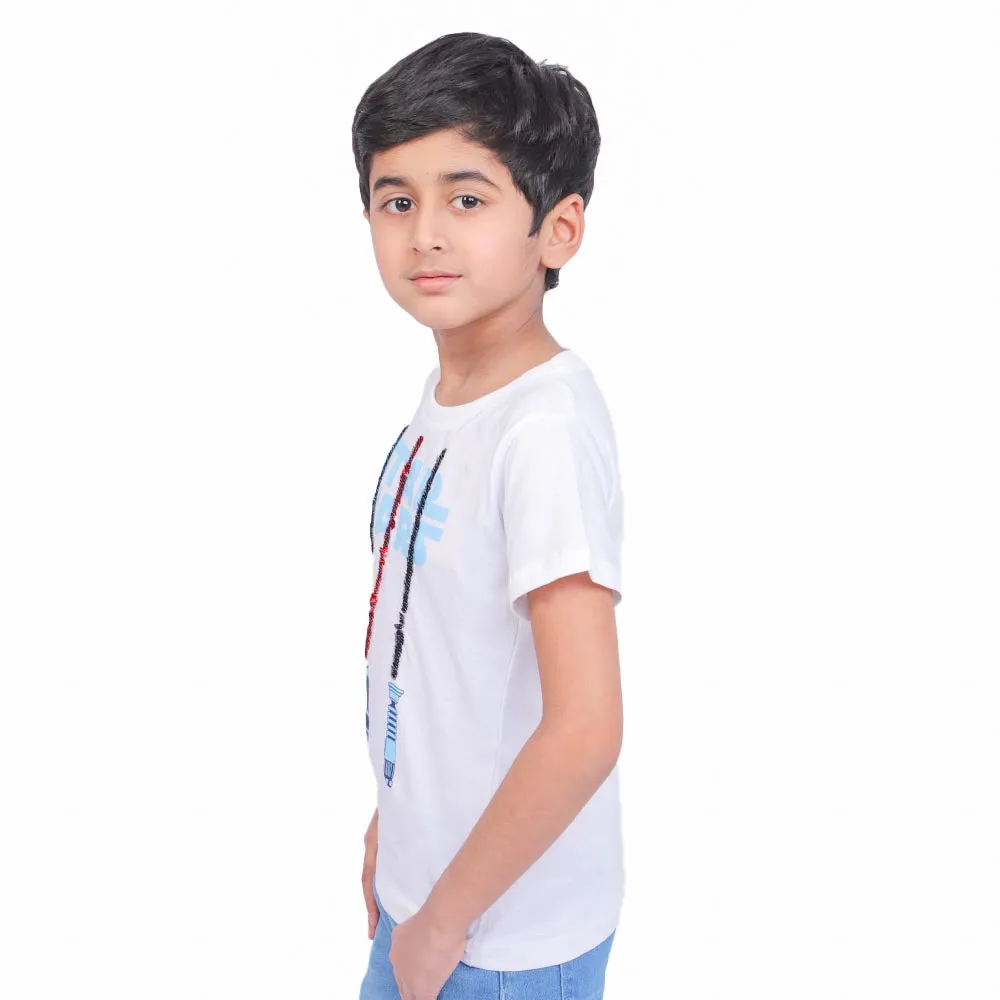 Boys T-Shirt H/S  - White