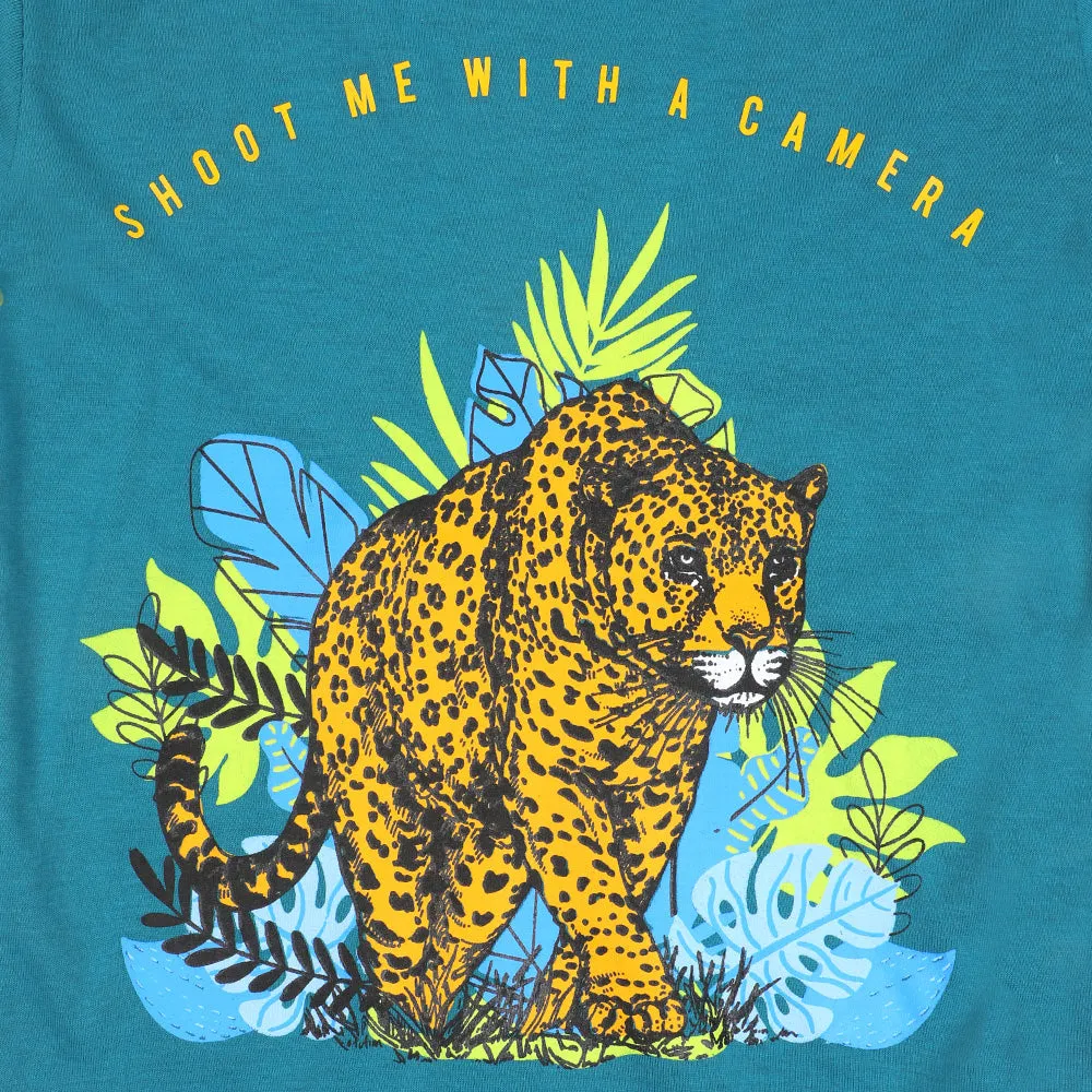Boys T-Shirt Shoot me - Blue