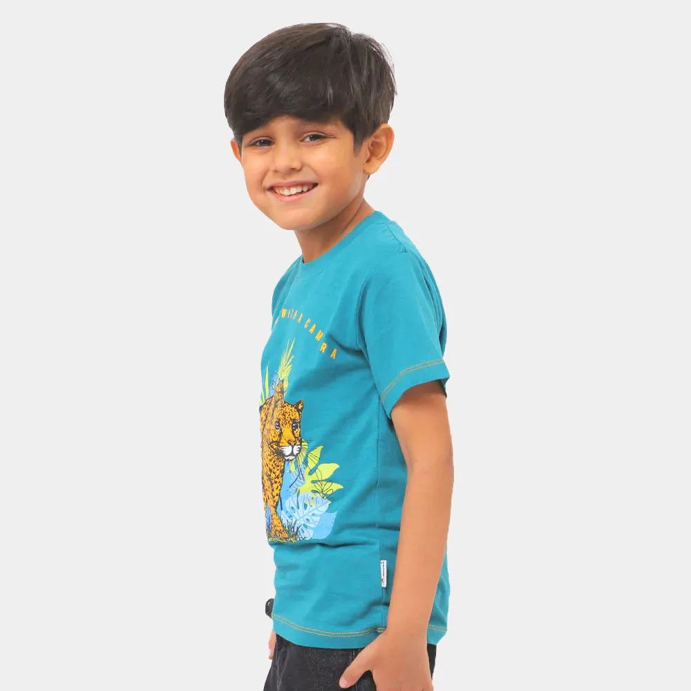 Boys T-Shirt Shoot me - Blue