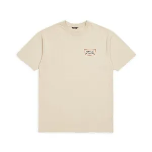 BRIXTON STITH S/S STANDARD TEE - VANILLA