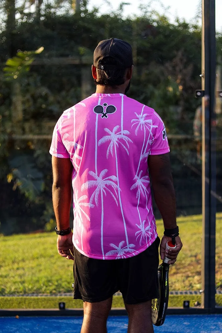 CA Padel Shirt | Pink Tropics