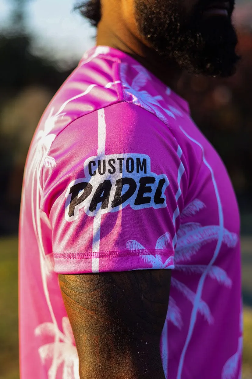 CA Padel Shirt | Pink Tropics