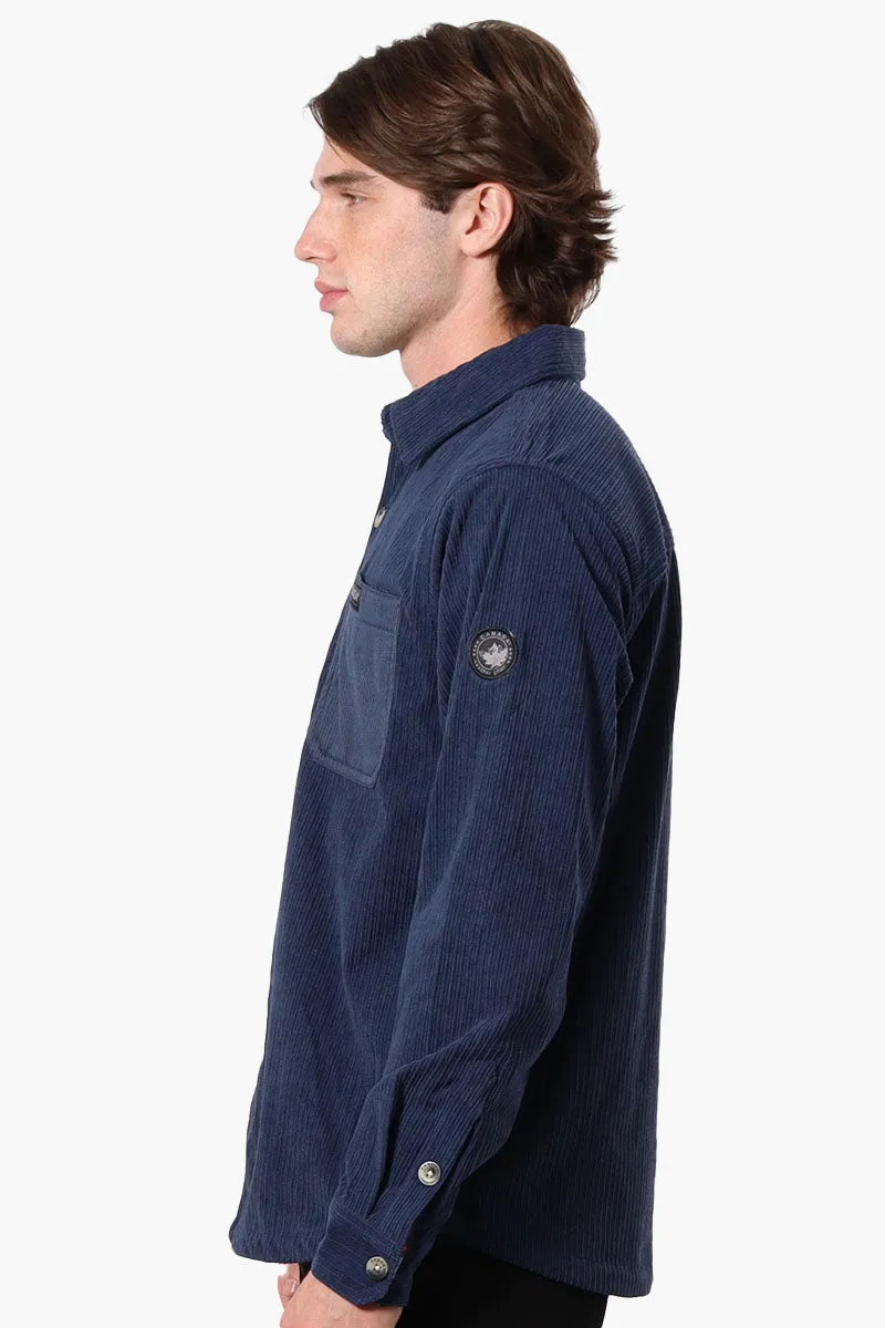 Canada Weather Gear Corduroy Casual Shirt - Navy