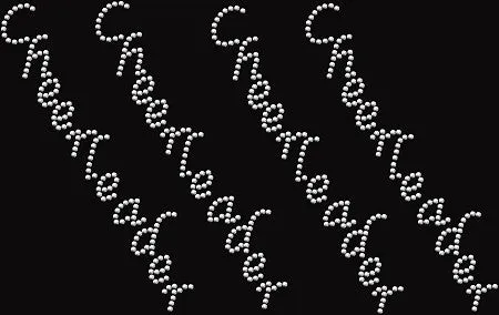 Cheerleader Hotfix Spangle Transfer - 4 Pieces
