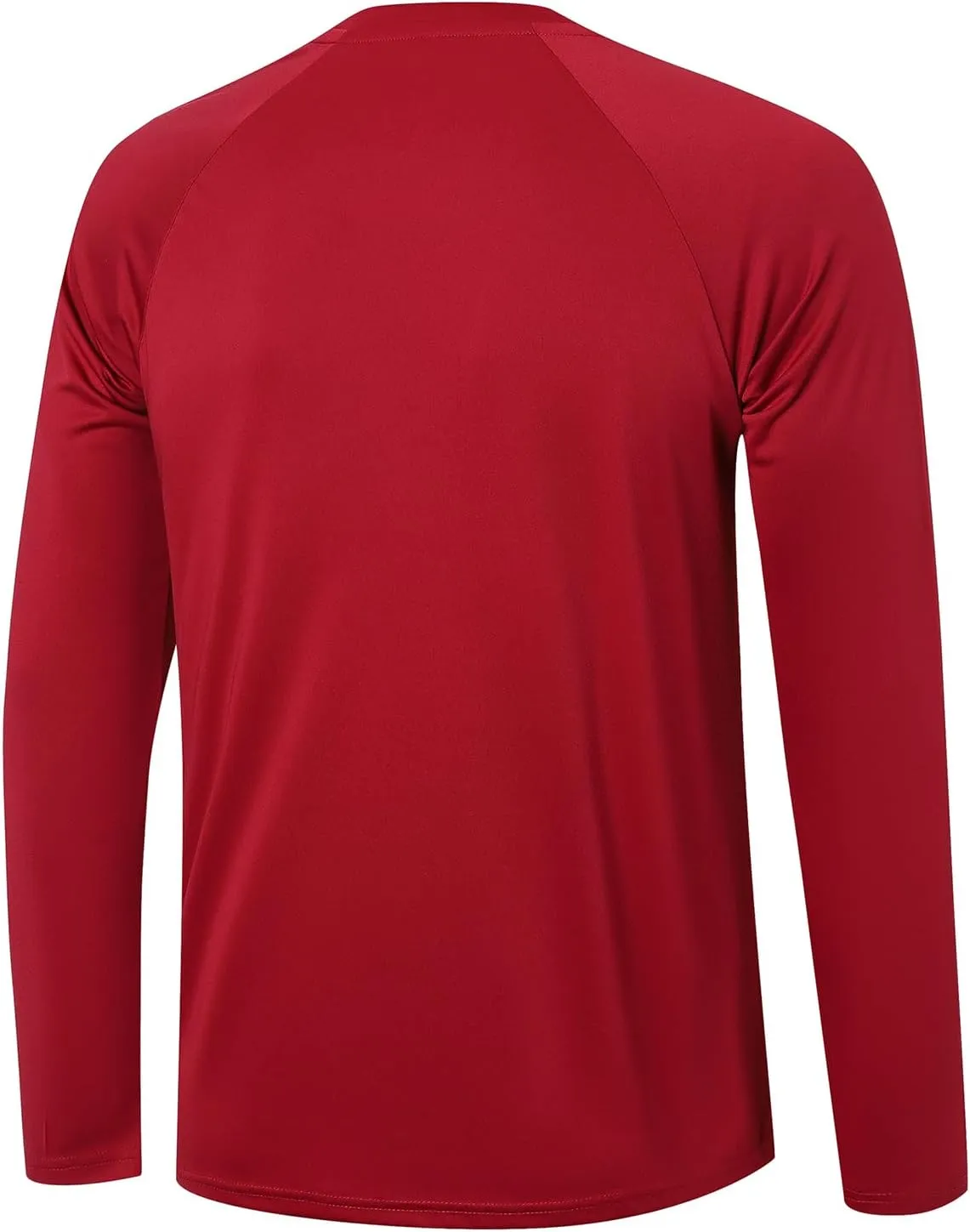 Cimic 5 Pack Men's Quick Dry Long Sleeve Shirts Moisture Wicking Sun Protection Performance T-Shirt Workout T Shirts Casual