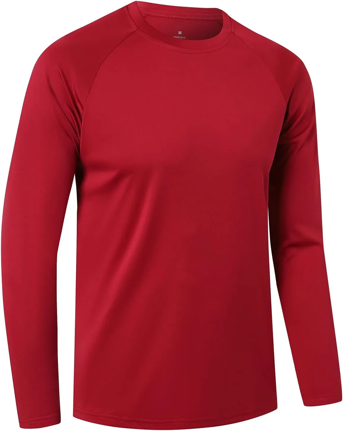 Cimic 5 Pack Men's Quick Dry Long Sleeve Shirts Moisture Wicking Sun Protection Performance T-Shirt Workout T Shirts Casual