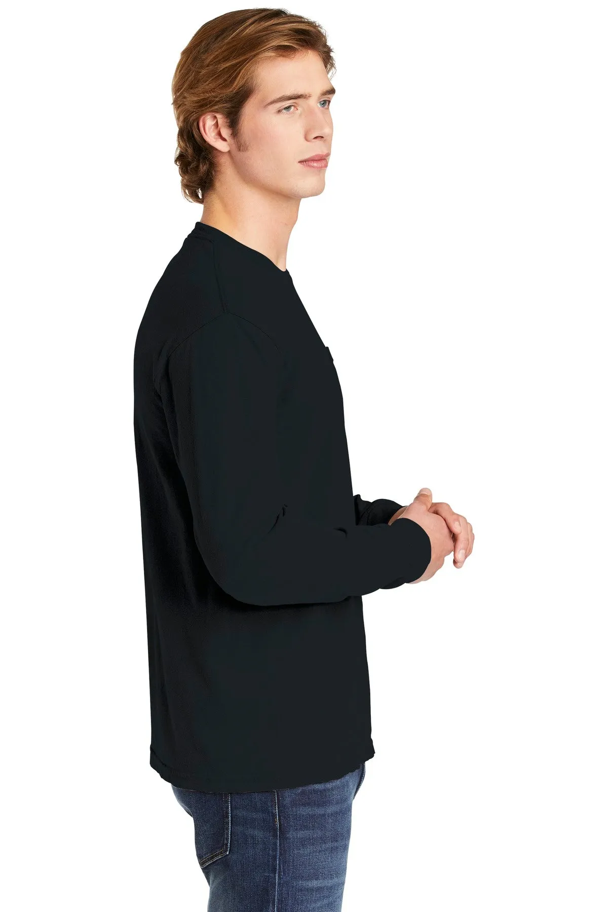 COMFORT COLORS ® Heavyweight Ring Spun Long Sleeve Pocket Tee. 4410
